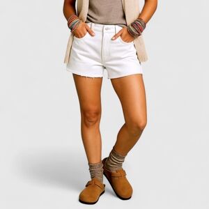 Madewell High Rise White Jean Shorts‎ 33 – Laidback Boho Beach Weekend